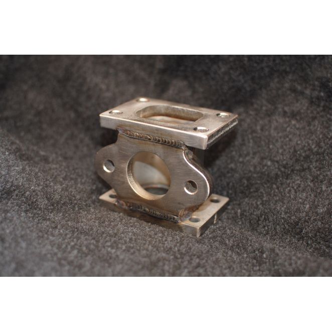 T25 to T25 35mm 38mm External Wastegate Dump Pipe Manifold Adaptor