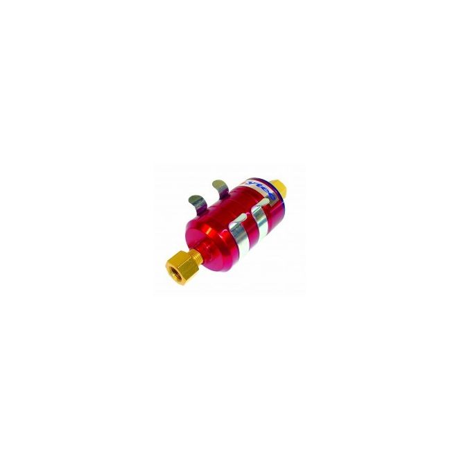 Sytec Bullet Fuel Filter 14x1.5mm in 12x1.5mm out (Red)