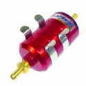 Sytec BULLET FUEL FILTER 8mm-8mm (Red)